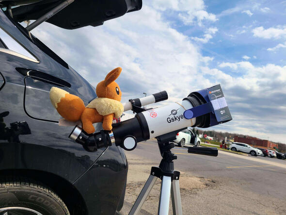 Preparing to watch a solar eclipse!