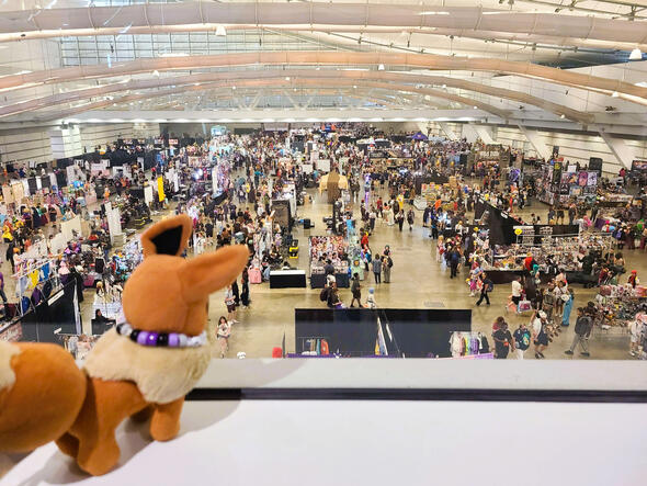 Checking out the Artist Alley at Tekko Con!